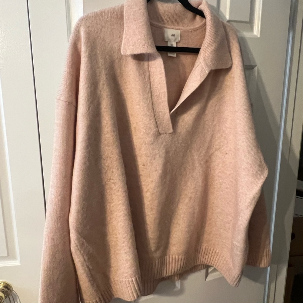 H&M Soft Pink Cowl Neck Sweater